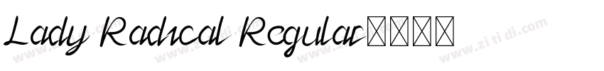 Lady Radical Regular字体转换
